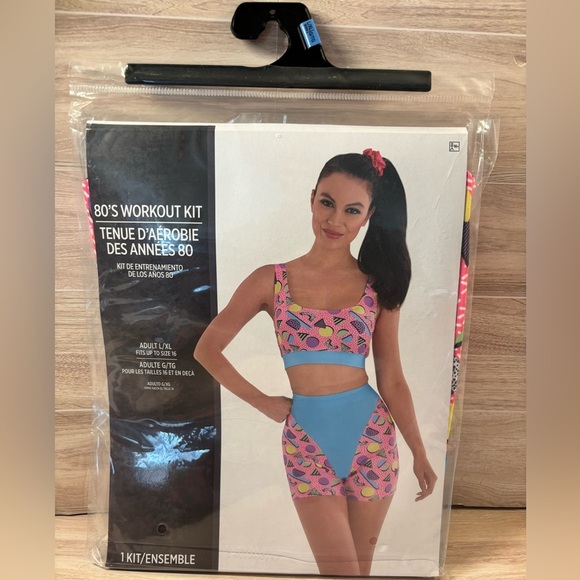 80s WORKOUT Costume (ADULT Large/X-Large) - Picture 1 of 4
